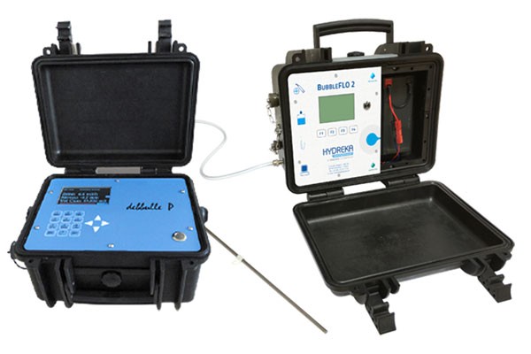 Bubble-to-bubble flow meters